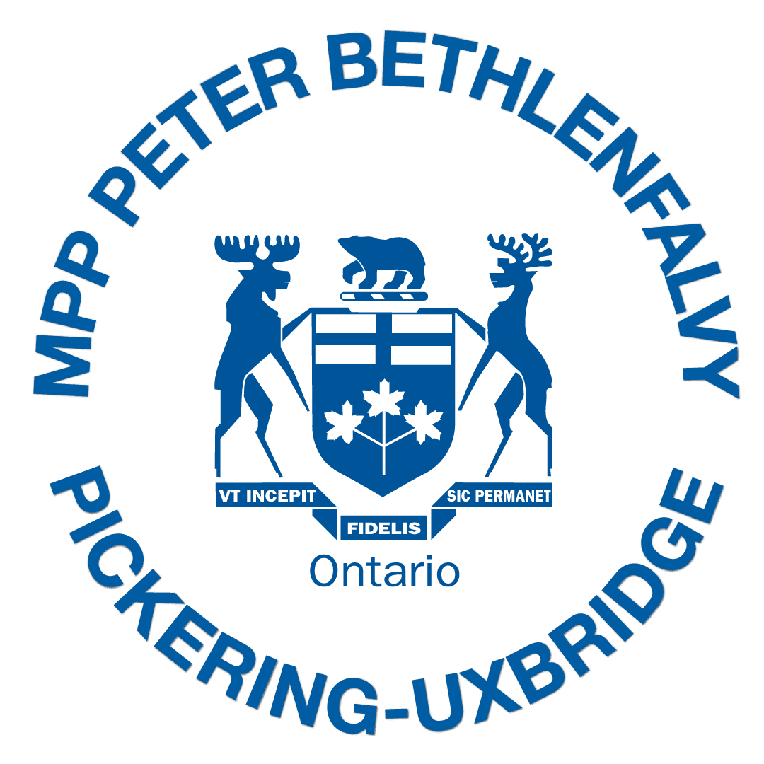 Peter Bethlenfalvy, MPP Pickering-Uxbridge logo